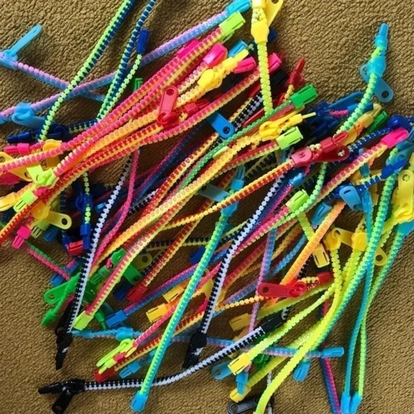 3 for $25/ 5 Pack Fun Sensory Fidget Toy Functional  Zip Neon Bracelets Teen - Picture 4 of 4